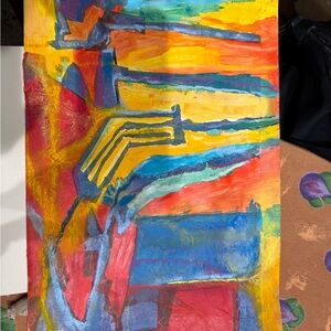 Abstract Colorful Canvas Art